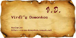 Virág Domonkos névjegykártya